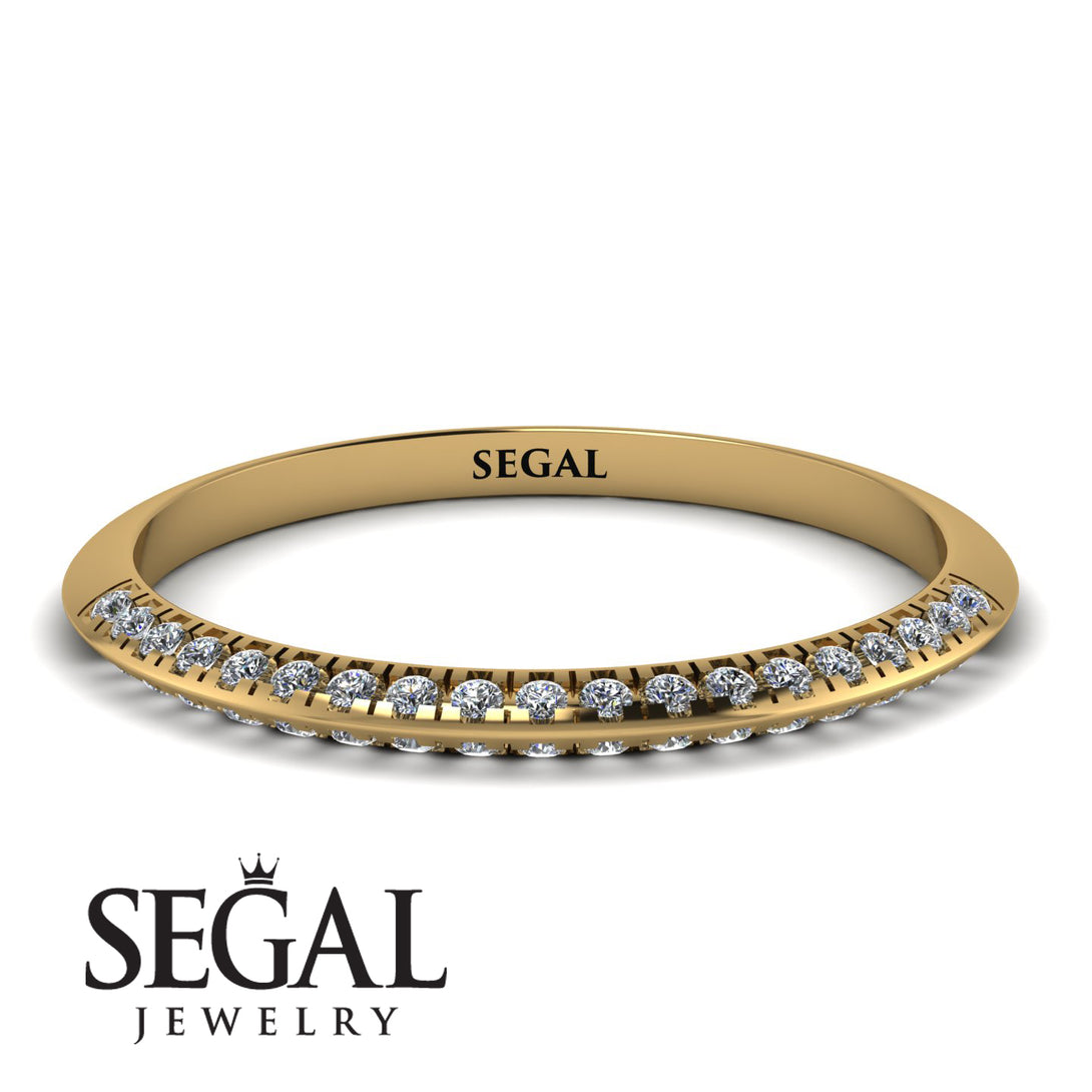 Hidden Diamond Wedding Band - Anastasia No. 1