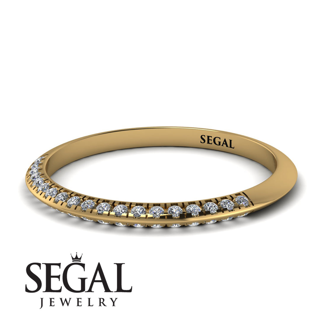 Hidden Diamond Wedding Band - Anastasia No. 1