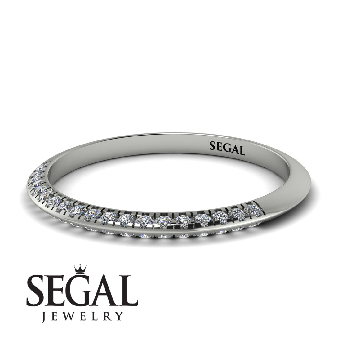 Hidden Diamond Wedding Band - Anastasia No. 3