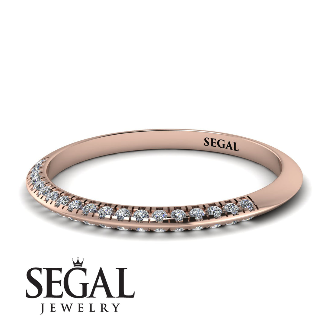 Hidden Diamond Wedding Band - Anastasia No. 2