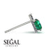 Hidden Halo Emerald Earrings - Rosalie No. 6