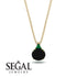 Hidden Halo Black Diamond Necklace - Rosalie No. 22 image 9