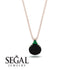 Hidden Halo Black Diamond Necklace - Rosalie No. 23 image 9