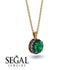 Hidden Halo Emerald Necklace - Catalina No. 64