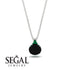 Hidden Halo Black Diamond Necklace - Rosalie No. 24 image 9
