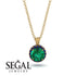Hidden Halo Emerald Necklace - Catalina No. 64