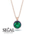 Hidden Halo Emerald Necklace - Catalina No. 65