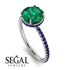 Hidden Halo Emerald Ring - Fiona No. 66