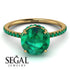 Hidden Halo Emerald Ring - Fiona No. 19