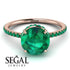 Hidden Halo Emerald Ring - Fiona No. 20