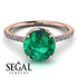 Hidden Halo Emerald Ring - Fiona No. 5
