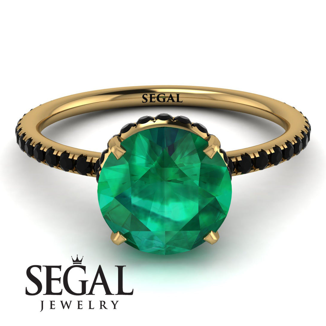 Hidden Halo Emerald Ring - Fiona No. 34
