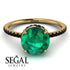 Hidden Halo Emerald Ring - Fiona No. 34