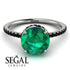 Hidden Halo Emerald Ring - Fiona No. 36