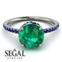 Hidden Halo Emerald Ring - Fiona No. 66