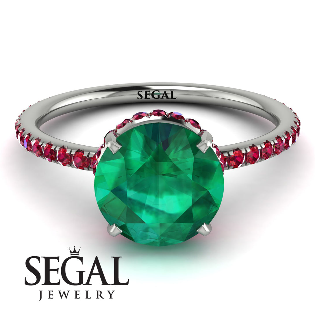 Hidden Halo Emerald Ring - Fiona No. 51