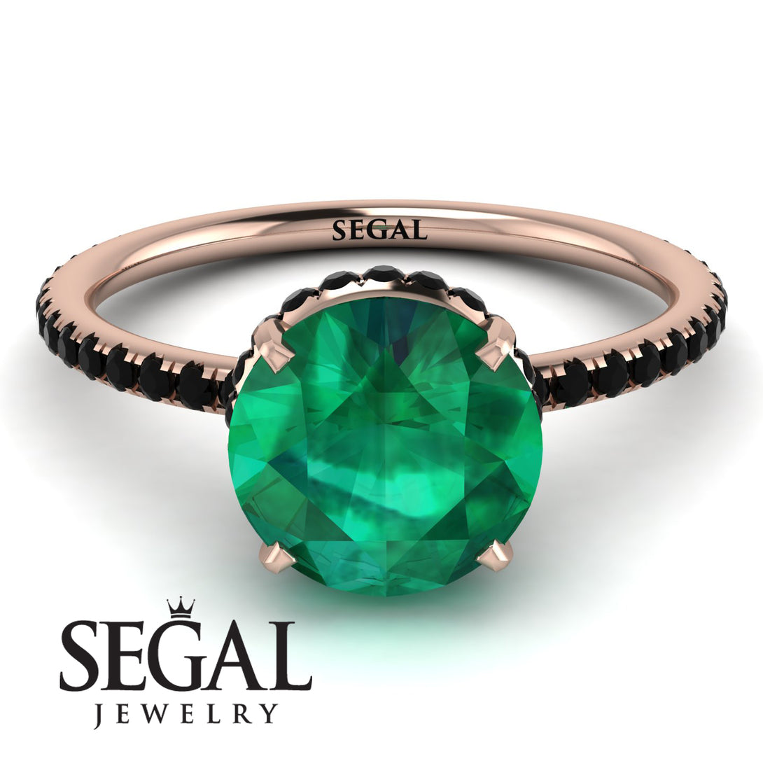 Hidden Halo Emerald Ring - Fiona No. 35