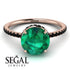 Hidden Halo Emerald Ring - Fiona No. 35