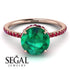 Hidden Halo Emerald Ring - Fiona No. 50