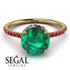 Hidden Halo Emerald Ring - Fiona No. 49