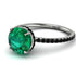 Hidden Halo Emerald Ring - Fiona No. 36