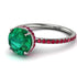 Hidden Halo Emerald Ring - Fiona No. 51