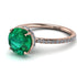 Hidden Halo Emerald Ring - Fiona No. 5