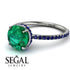 Hidden Halo Emerald Ring - Fiona No. 66
