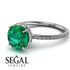Hidden Halo Emerald Ring - Fiona No. 6
