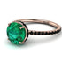 Hidden Halo Emerald Ring - Fiona No. 35
