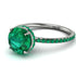 Hidden Halo Emerald Ring - Fiona No. 21