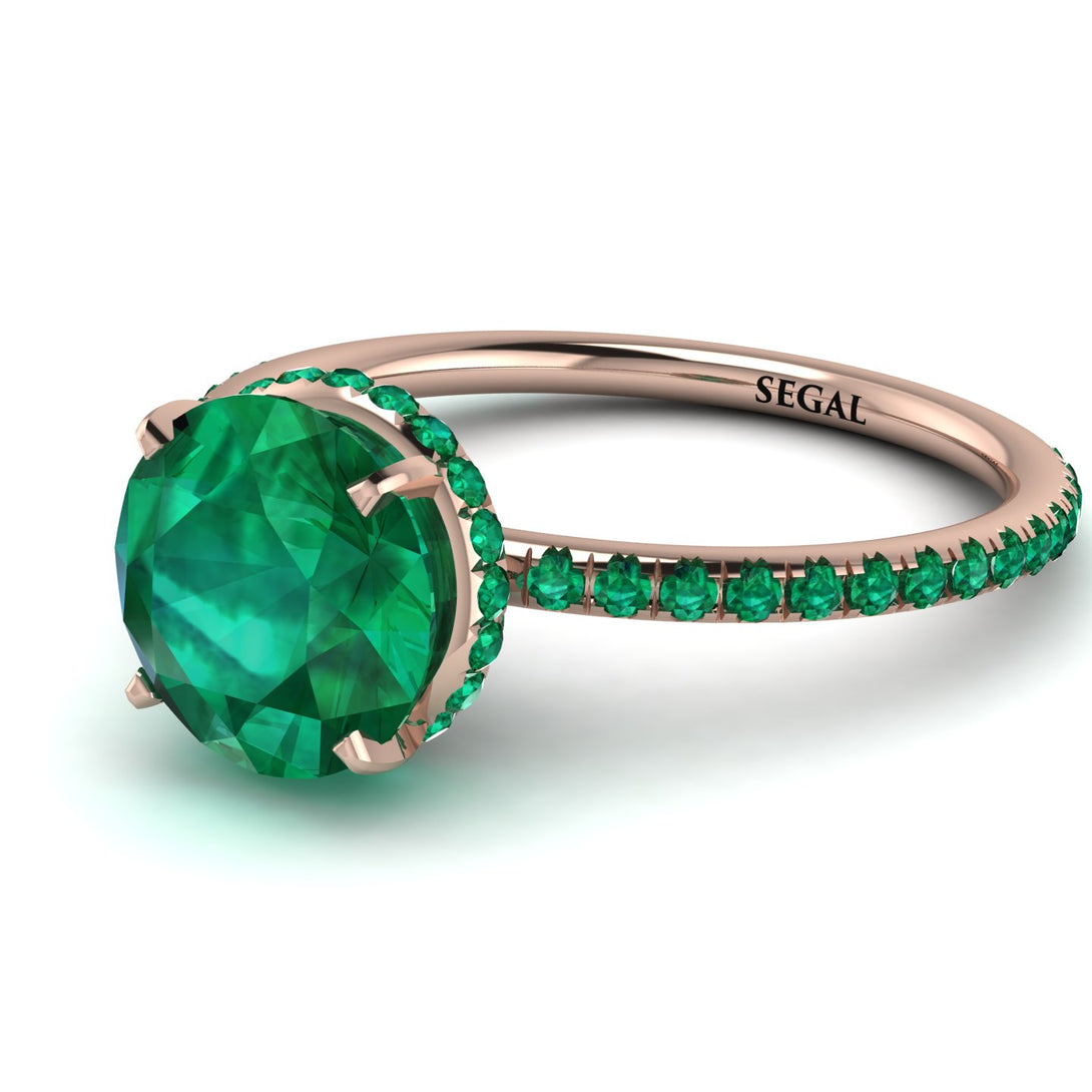 Hidden Halo Emerald Ring - Fiona No. 20