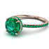 Hidden Halo Emerald Ring - Fiona No. 20