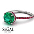 Hidden Halo Emerald Ring - Fiona No. 51