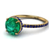 Hidden Halo Emerald Ring - Fiona No. 64