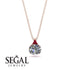 Hidden Halo Diamond Necklace - Rosalie No. 47