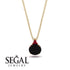 Hidden Halo Black Diamond Necklace - Rosalie No. 52 image 9
