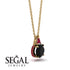 Hidden Halo Black Diamond Necklace - Rosalie No. 52 image 2