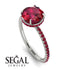 Hidden Halo Ruby Ring - Fiona No. 57