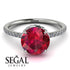 Hidden Halo Ruby Ring - Fiona No. 12