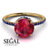 Hidden Halo Ruby Ring - Fiona No. 70