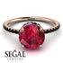 Hidden Halo Ruby Ring - Fiona No. 41