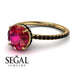 Hidden Halo Ruby Ring - Fiona No. 40