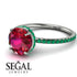Hidden Halo Ruby Ring - Fiona No. 27