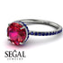 Hidden Halo Ruby Ring - Fiona No. 72