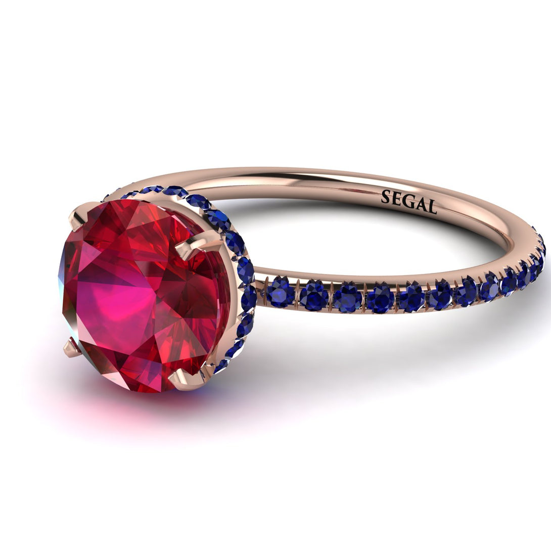 Hidden Halo Ruby Ring - Fiona No. 71