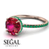Hidden Halo Ruby Ring - Fiona No. 26