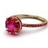 Hidden Halo Ruby Ring - Fiona No. 55