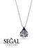 Hidden Halo Diamond Necklace - Rosalie No. 63