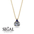 Hidden Halo Diamond Necklace - Rosalie No. 61